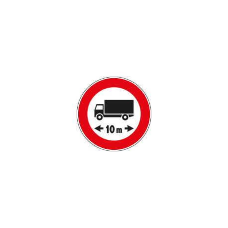 Cartello NF 67 TRANSITO vietato LUNGHEZZA m. . . _