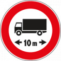 Cartello NF 67 TRANSITO vietato LUNGHEZZA m. . . _