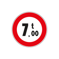 Cartello NF 68 divieto PESO SUPERIORI t:___
