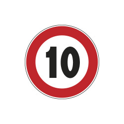 Cartello NF 50 LIMITE VELOCITA'KM 10
