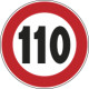 Cartello NF 50 LIMITE VELOCITA'KM110
