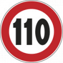 Cartello NF 50 LIMITE VELOCITA'KM110