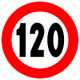 Cartello NF 50 LIMITE VELOCITA'KM120