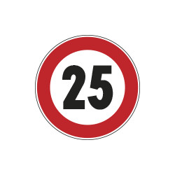 Cartello NF 50 LIMITE VELOCITA'KM 25