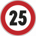 Cartello NF 50 LIMITE VELOCITA'KM 25