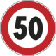 Cartello NF 50 LIMITE VELOCITA'KM 50