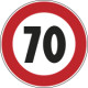 Cartello NF 50 LIMITE VELOCITA'KM 70