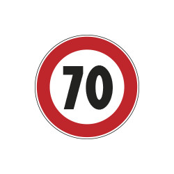Cartello NF 50 LIMITE VELOCITA'KM 70