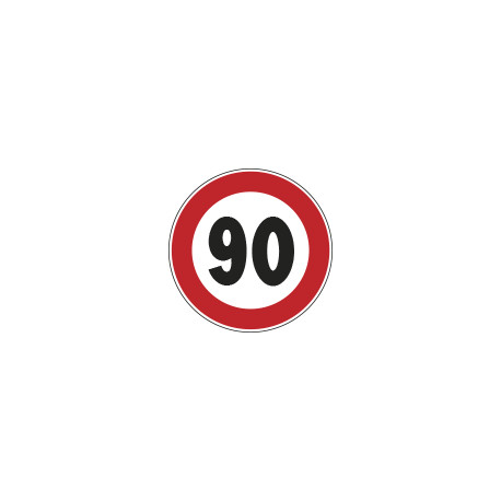 Cartello NF 50 LIMITE VELOCITA'KM 90