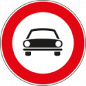 Cartello NF 58 TRANSITO vietato AUTO