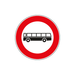 Cartello NF 59 TRANSITO vietato AUTOBUS