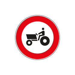 Cartello NF 62 TRANSITO vietato MACCHINE AGRICOLE