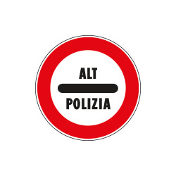 Cartello NF 98 ALT POLIZIA