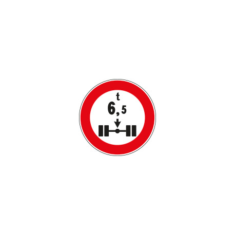 Cartello NF 69 divieto PESO per ASSE t:__