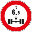 Cartello NF 69 divieto PESO per ASSE t:__
