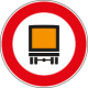 Cartello NF 63 TRANSITO vietato TRASPORTO ESPLOSIVI