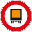 Cartello NF 63 TRANSITO vietato TRASPORTO ESPLOSIVI