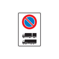 Cartello divieto SOSTA AUTOCARRI