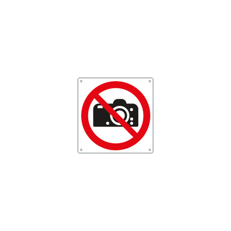 Cartello vietato fotografare EN ISO 7010