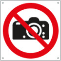 Cartello vietato fotografare EN ISO 7010