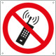 Cartello vietato uso telefoni cellulari EN ISO 7010