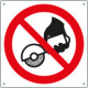 Cartello divieto usare il disco con attrezz. . solo simbolo EN ISO 7010