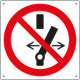 Cartello divieto alterare lo stato dell'interrutt. . simbolo EN ISO 7010
