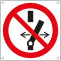 Cartello divieto alterare lo stato dell'interrutt. . simbolo EN ISO 7010