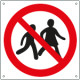 Cartello vietato accesso bambini EN ISO 7010