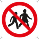 Cartello vietato accesso bambini EN ISO 7010
