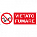 Cartello divieto vietato fumare EN ISO 7010 P002