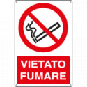 Cartello divieto vietato fumare EN ISO 7010