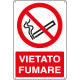 Cartello divieto vietato fumare EN ISO 7010