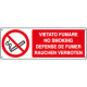 Cartello vietato fumare (4 Lingue) EN ISO 7010