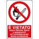 Cartello vietato uso fiamme e apparecchi ad incand. . . EN ISO 7010
