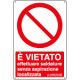 Cartello divieto di effettuare saldature. . . UNI ISO 7010
