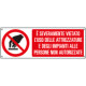 Cartello divieto uso attrezzature impianti a persone EN ISO 7010