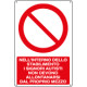 Cartello nello stabilimento non abbandonare automezzi EN ISO 7010