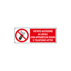 Cartello divieto vietato accedere locali EN ISO 7010