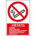 Cartello divieto fumare etc. per dep. GPL EN ISO 7010