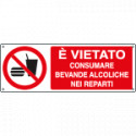 Cartello divieto vietato consumare bevande alcoliche EN ISO 7010