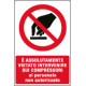 Cartello vietato intervenire sui compressori EN ISO 7010