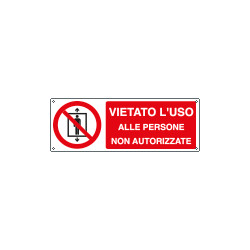 Etichetta vietato l'uso a persone non autorizzate EN ISO 7010