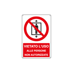Cartello vietato l'uso a persone non autorizzate EN ISO 7010
