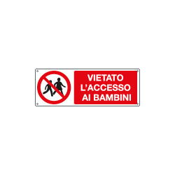 Etichetta vietato accesso ai bambini EN ISO 7010