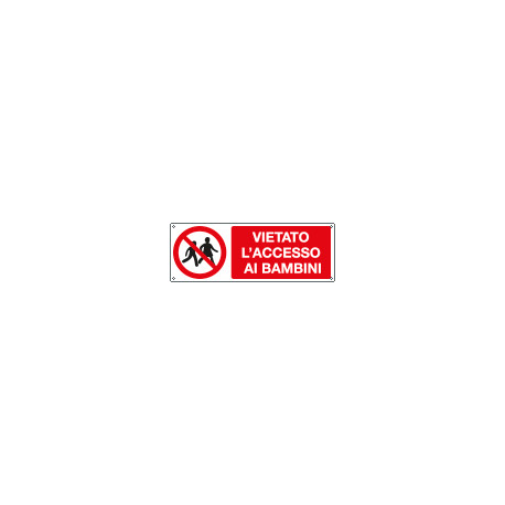 Etichetta vietato accesso ai bambini EN ISO 7010