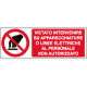 Cartello vietato intervenire su apparecchiature elettriche EN ISO 7010