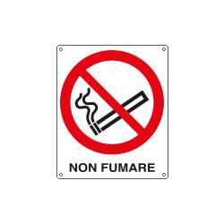 Cartello divieto non fumare EN ISO 7010