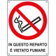 Cartello divieto in questo rep vietato fumare EN ISO 7010