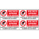Etichetta autoadesiva VIETATO APRIRE ai non autorizzati EN ISO 7010